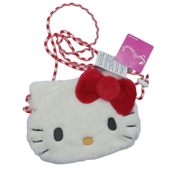 Sanrio hello kitty fluffy face shoulder bag - Picture 1 of 3